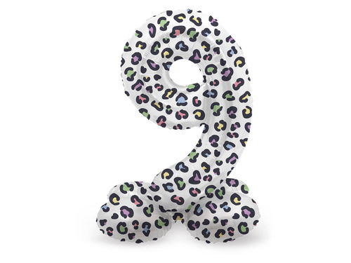 9-es számú párduc álló fólialufi - 72 cm - 1 db.