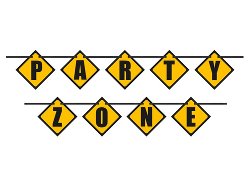 Party Zone banner - 274 cm - 1 db.