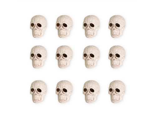 Halloween koponyák - 5 x4 cm - 12 db.