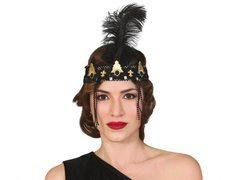 Retro fejpánt tollal - 1 db.