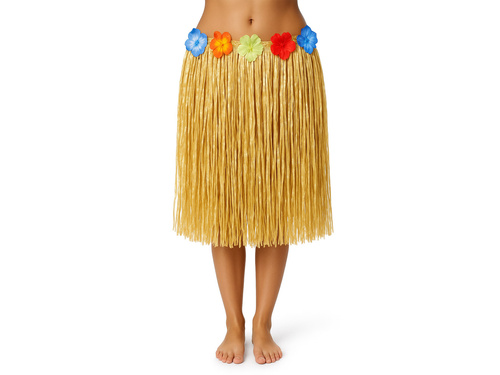 Hawaii közepes szalmaszoknya - 60 cm - 1 db.