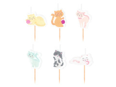 Cicás gyertyák - 6 db.