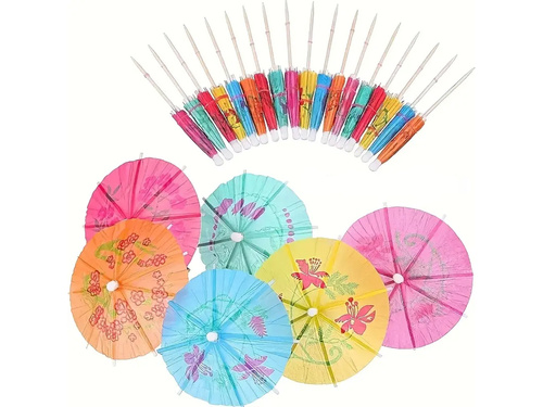 Papír esernyők italokhoz - 10 cm - 10 db.