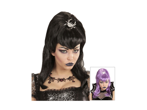 Spiderlady paróka, lila és fekete (mix)