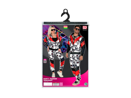 Fekete és piros koponya jelmez