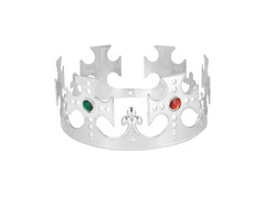 Királyi korona állítható - ezüst - 1 db.