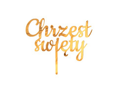 Plexi tortabevonó keresztelő arany - 1 db.