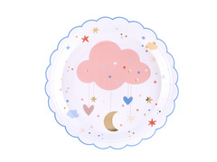 Édesszív papírtányérok - 23 cm - 10 db.