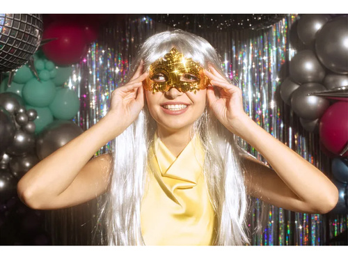 Arany velencei farsangi maszk - 1 db.