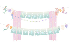 Boldog születésnapot sellő banner - 130x100cm - 1 db.