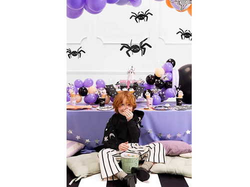 Függő dekoráció Pókok Halloweenre - 5 db.