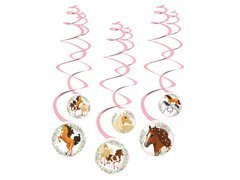 Akasztós dekoráció Gyönyörű lovak - 6 db.