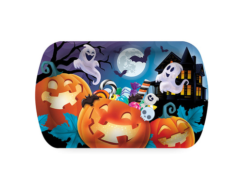 Vidám Halloween tálca - 24 x 39 cm - 1 db.