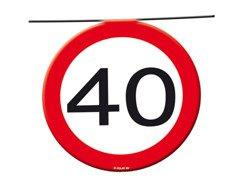 Zászlós lobogó Tiltó tábla 40tka - 12 m - 1 db.