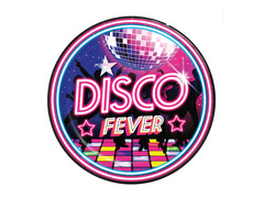 Disco Fever papírtányér - 23 cm - 6 db.