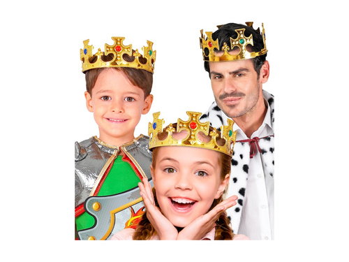 Királyi korona, állítható - gyermekeknek és felnőtteknek