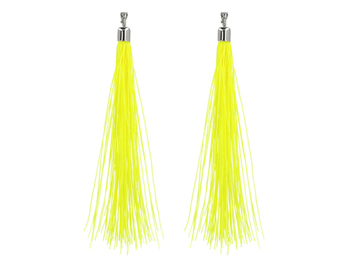 Neonsárga bojtos fülbevaló - 1 pár.