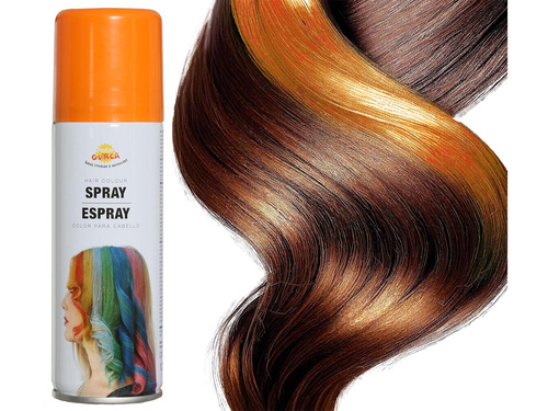 Mosható pasztell hajspray 125 ml - narancssárga