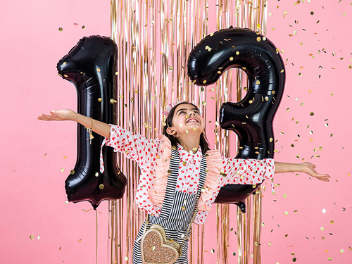 Fólia lufi 3 fekete - 86 cm - 1 db.