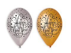 Boldog új évet latex lufi - 30 cm - 25 db.