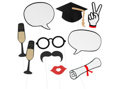 Ballagási fotó kellékek - 10 db.