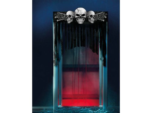 Koponyás ajtófüggöny - 90 x 30 cm - 1 db.