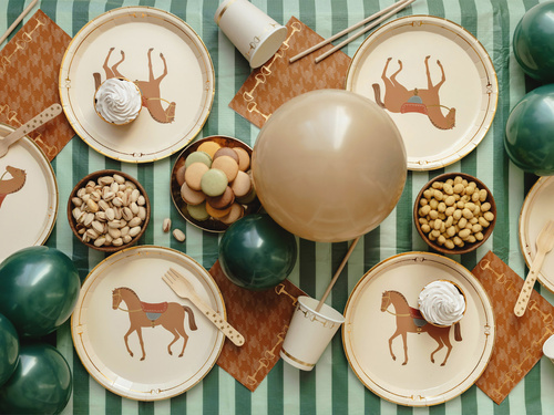 Papírtányérok Ló - 23 cm - 6 db.