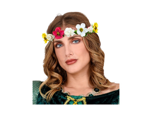 Virágos diadém szalaggal