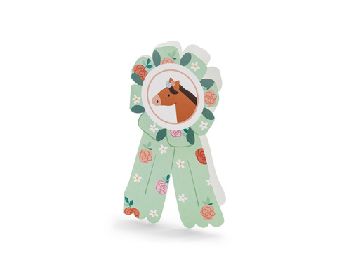 Születésnapi meghívók borítékkal Lovak - 6 db.