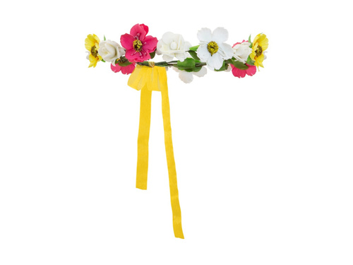 Virágos diadém szalaggal