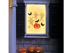 Halloween ablak gél matricák - 1 készlet