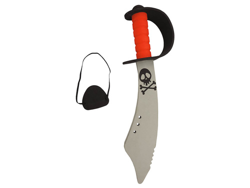 Kalózkard + szemfedő - 1 db.