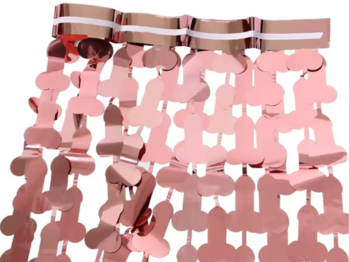 Penisfüggöny rózsaszín arany - 100x200 cm - 1 db.