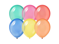 Kristály lufi - nagy - vegyes színek - 100 db.