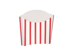 Piros-fehér csíkos édességes dobozok - 8 db.