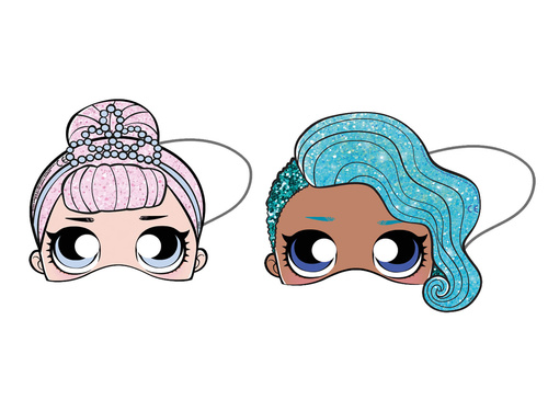 LOL Glitterati szemmaszkok - 6 db.