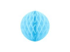 Kék gömb akasztós dekoráció - 20 cm - 1 db.
