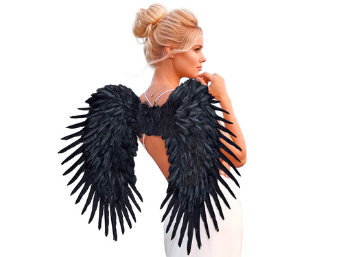 Fekete angyalszárnyak - 80 x 65 cm - 1 db.