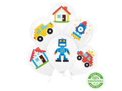 Latex léggömbök - 30 cm - 6 db.