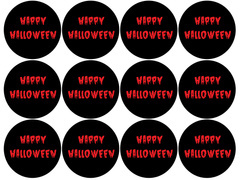 Ostya muffin süteményekhez Véres Halloween