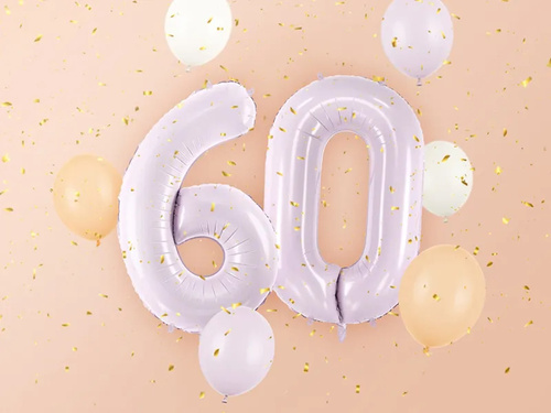 Fólia lila lufi 6-os szám - 72 cm - 1 db.