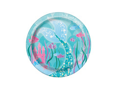 Születésnapi tányérok Sellő - 18 cm - 8 db.