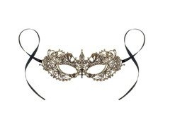 Golden Magic áttört farsangi maszk - 1 db.