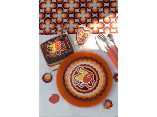 70-es évek party papírpoharak - 270 ml - 10 db.