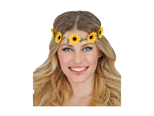 Fejpánt napraforgóval