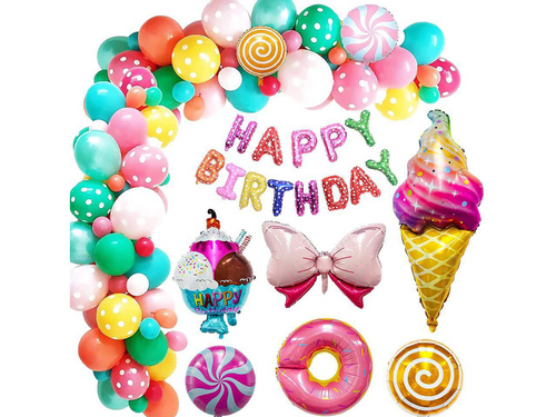 Boldog születésnapot lufi girland lufi készlet - 51 db.