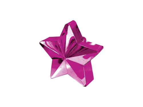Héliummal töltött léggömb súly - Rózsaszín csillag - 150 g.