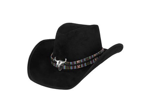 Django cowboy kalap fekete - 1 db.