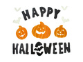 Boldog Halloween ablakmatricák - 1 készlet