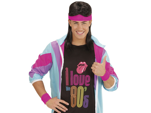 Disco 80-as évek neon rózsaszín karszalagok - 3 db.